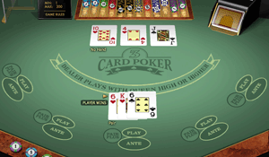 Single Hand 3 card poker